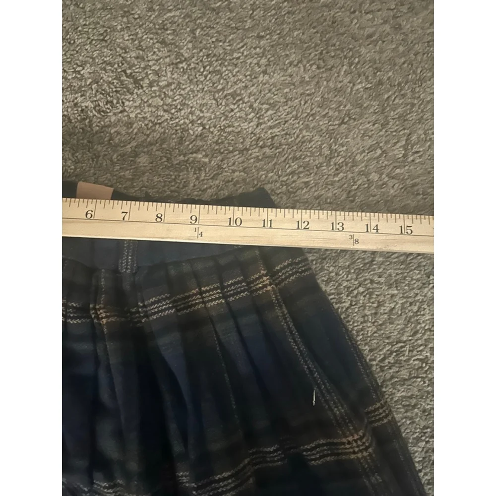 Plaid skirt one size #064